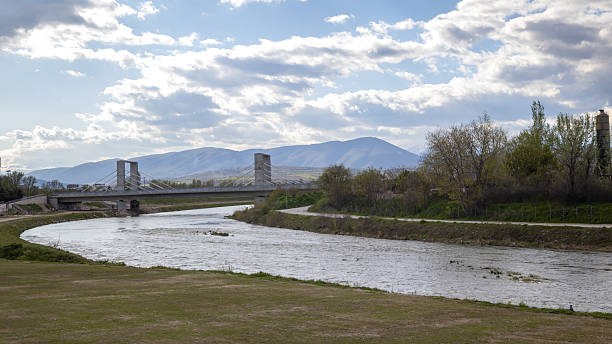 istock Ljubljanska Bridge and Vardar River in Skopje 2210153712