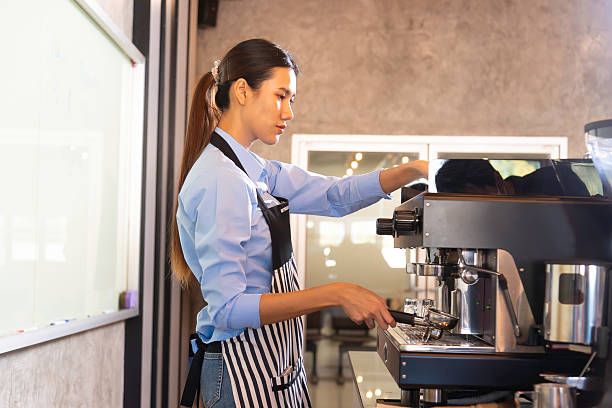 istock Barista coffee in cafe room.Occupation concept. 2210160797