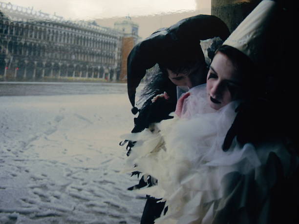 Venice Carnival 1982, St. Mark's Square under the snow