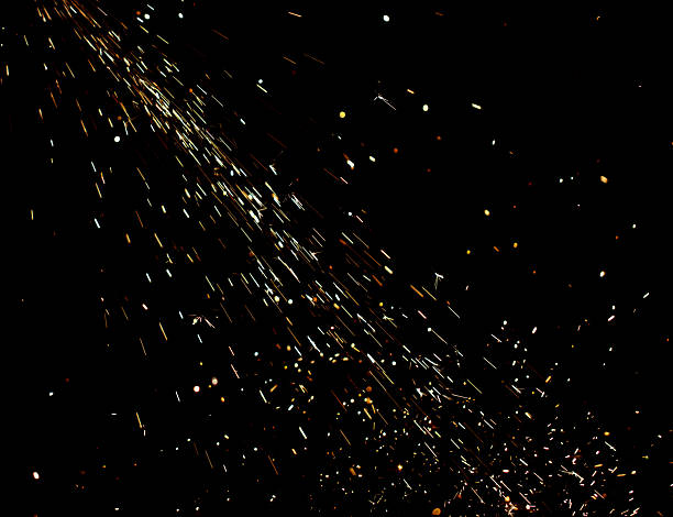 istock A black background with a bright yellow streak of light 2210167805