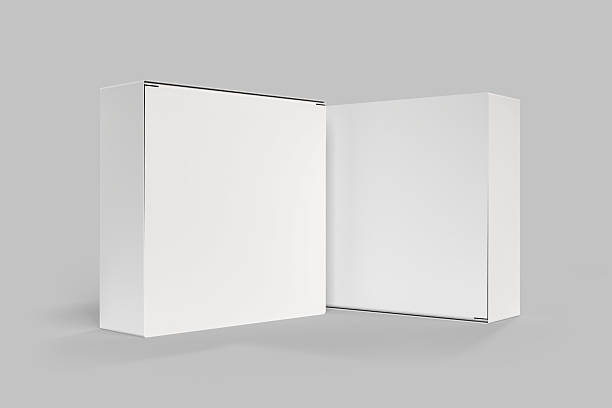 istock Realistic cardboard paper container packaging boxes mockups isolated on background. Design template for food, cosmetic, pharmacy, sport, cream, delivery, skin care, healthcare or medicine presentation 2210168137