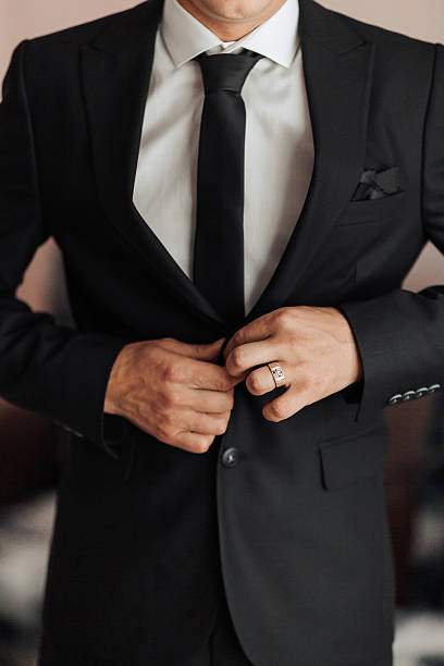istock A man in a suit is adjusting his tie 2210174743