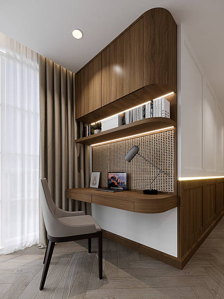 istock 3d rendering  of  interior design working room 2210177275