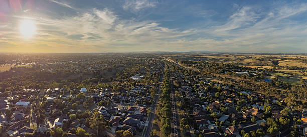 istock Keilor, Melbourne.  An aerial view of this outer suburb. 2210183723