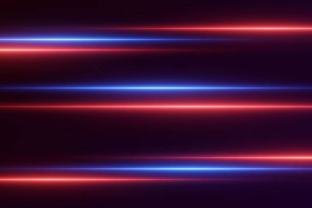 istock Modern light lines of light and flashes. A glare of light and a neon explosion. 2210183759