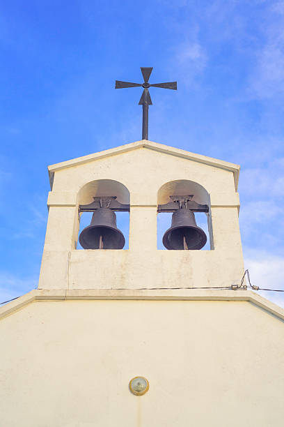 Bell towers on rural church