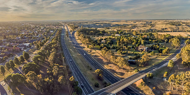 istock Keilor, Melbourne.  An aerial view of this outer suburb. 2210189392