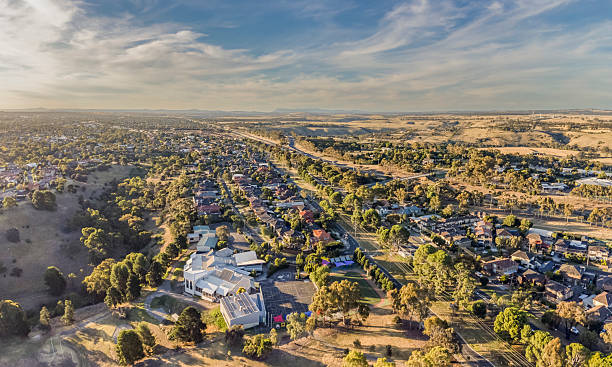 istock Keilor, Melbourne.  An aerial view of this outer suburb. 2210189802