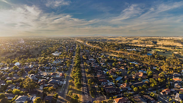 istock Keilor, Melbourne.  An aerial view of this outer suburb. 2210189925