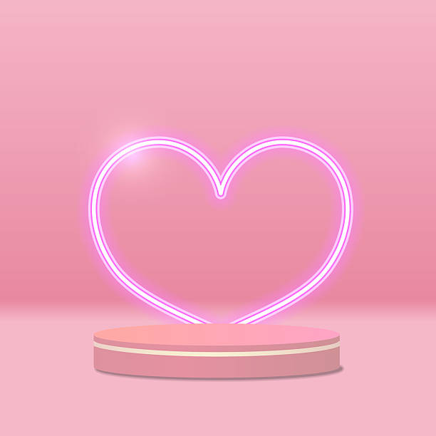 istock Product podium for Valentine's event. Love sign. 2210193080