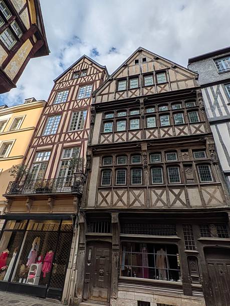 istock Medieval wooden houses 2210193318