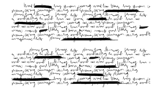 Scribble Text Example Redacted Hand Scribble Text For Letter Write Note With Marker Underline ...