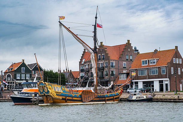Wake of a ship with the Dutch Flag