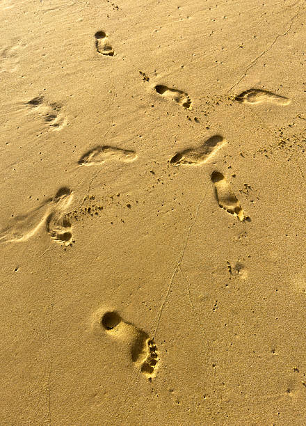 istock A beach with footprints in the sand 2210222202