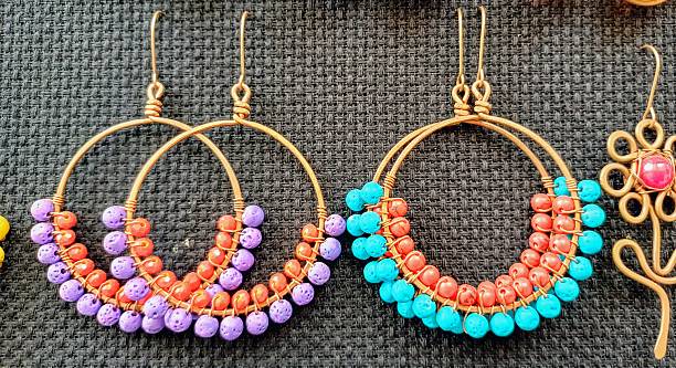istock Colorful earrings. Women's accessories. 2210224383