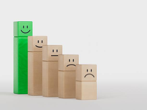 istock Satisfaction, the business failure, financial crisis, economy problem collapse crash concept. Emoticon 2210224938