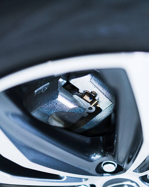 istock Close-Up of Modern Car Wheel and Brake System 2210225145