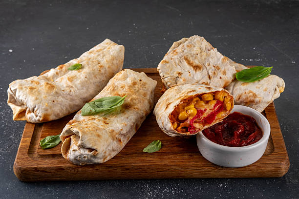 istock Homemade oven baked Pizza Burritos 2210225426