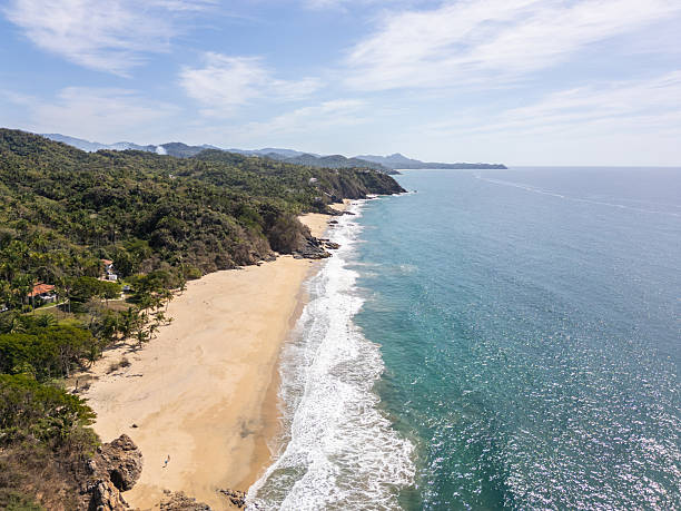 istock Aerial view of remote beach 2210226239
