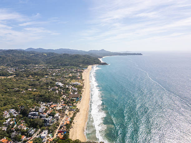 istock Aerial view of remote beach 2210226350