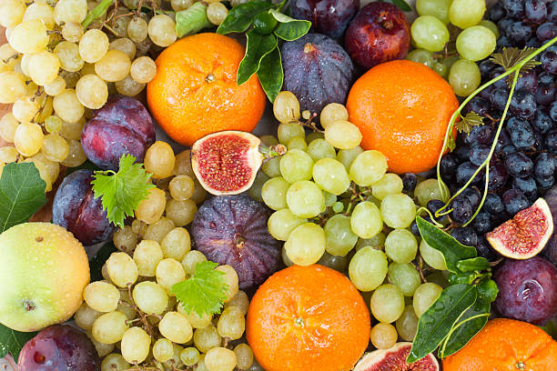 istock Bright variety fruit background. Organic Fresh Fruit mix 2210236155