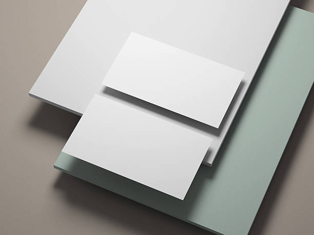 istock Professional business card mockup placed over light pastel background layers. 2210241591