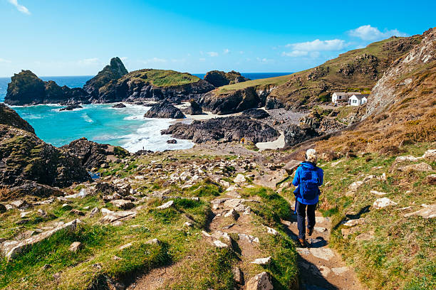 istock Lizard Point to Kynance Cove coastal walk, Cornwall, UK 2210243124