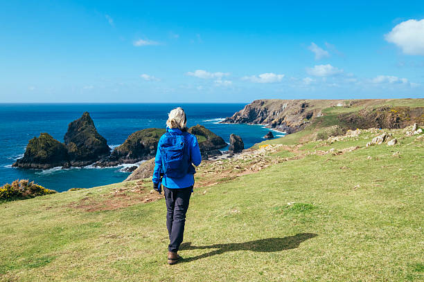 istock Lizard Point to Kynance Cove coastal walk, Cornwall, UK 2210243221