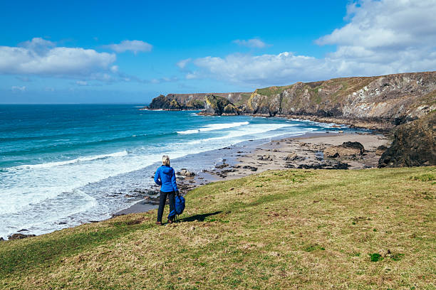 istock Lizard Point to Kynance Cove coastal walk, Cornwall, UK 2210243621