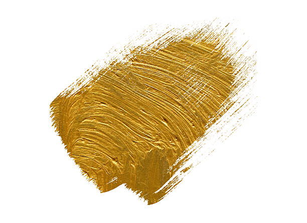 istock Golden Brush stroke. Gold vector paint stroke 2210243865