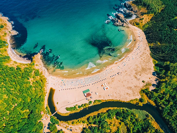 istock Silistar Beach in Bulgaria from drone view 2210244227