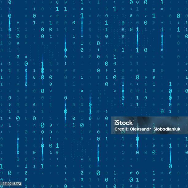 Numbers Stream Binary Fall Stream Binary Code Binary Code Matrix Background On Screen From Numbers ...