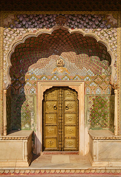istock Rose gate in Jaipur city palace, India 2210245964