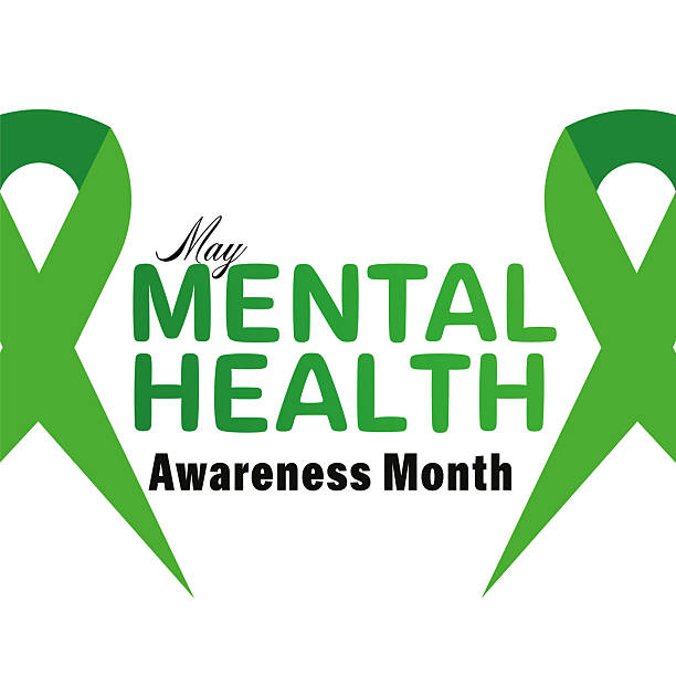 istock Mental Health Awareness Month card, poster, May. Vector stock illustration 2210249305