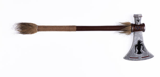 istock Viking battle axe isolated on white background 2210249920