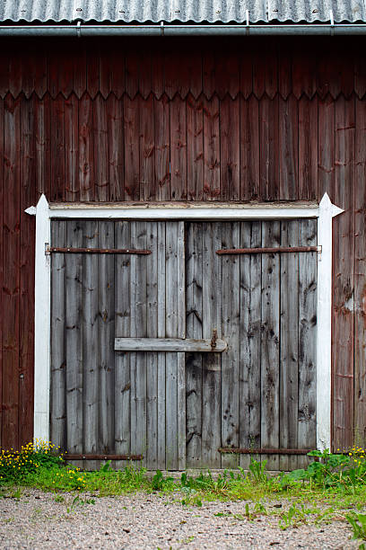 istock Rustic wooden barn door 2210251851