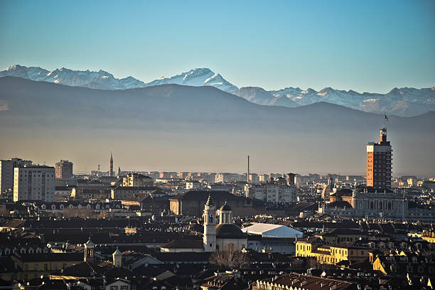 istock Aerial view of Turing in winter 2210252693