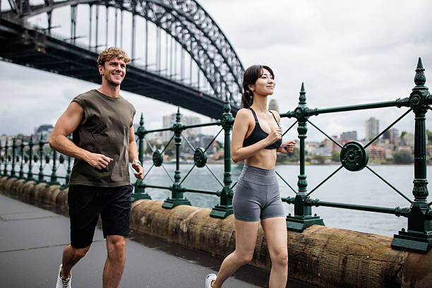 istock Fit Couple Joggers 2210252776
