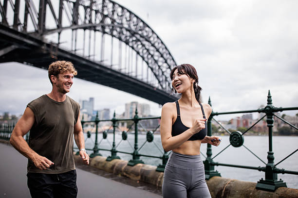 istock Fit Couple Joggers 2210252840