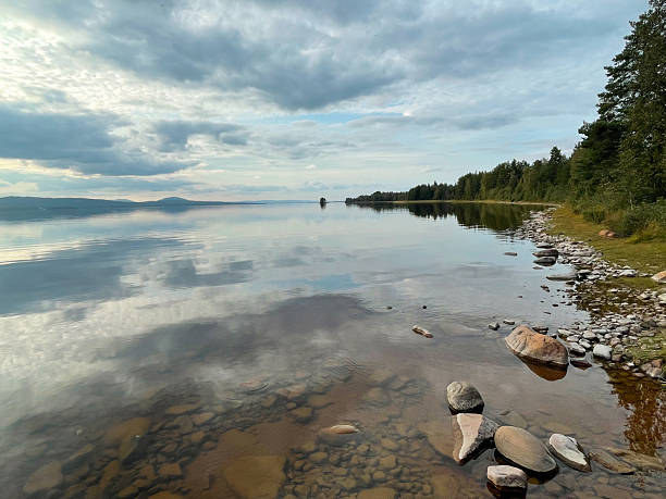 Beautiful Swedish landscape, on the Siljan lake.