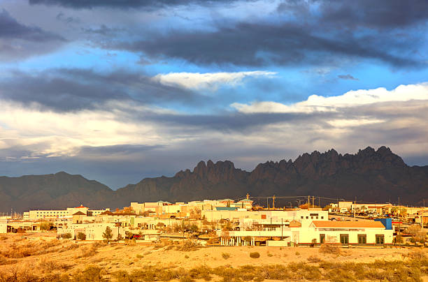 View of Acoma Sky City building complex with Orno