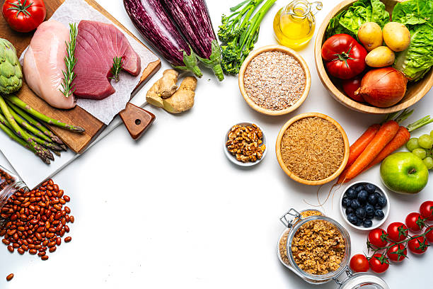 istock Composition of raw food reccomended for a healthy digestive system 2210256946
