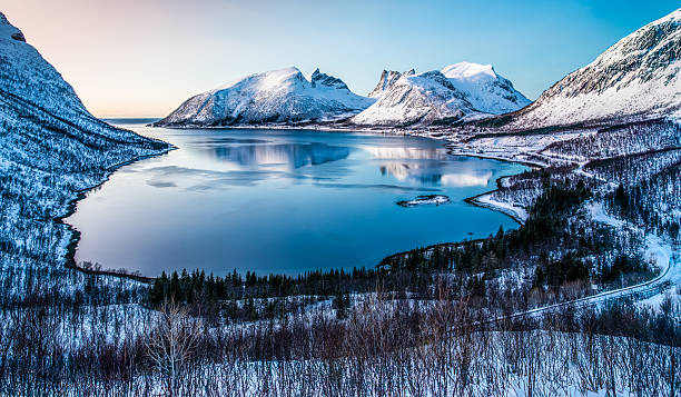 Reflections of Senja Fjord, Norway