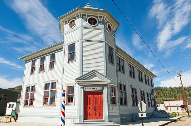 Historic post office building in Dawson city