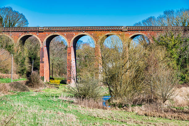 istock The nine-arched red-brick viaduct spanning the Dareth Valley located in Eynsford near Dartford in Kent, England 2210263421