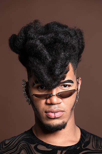 African american man with african hairstyle