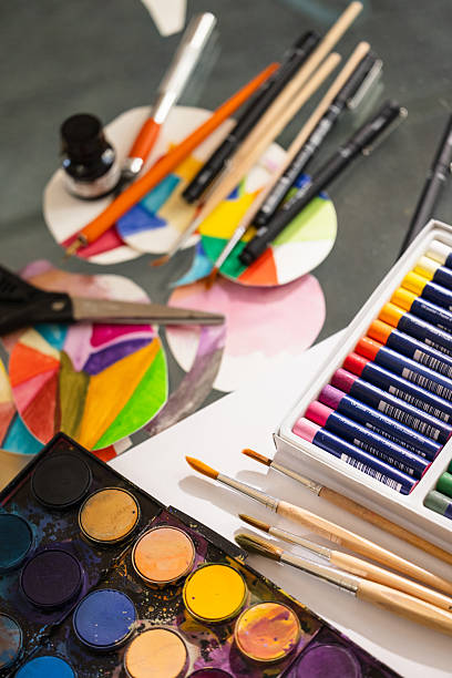 istock Creative Art Materials in Action – Close-Up 2210269154