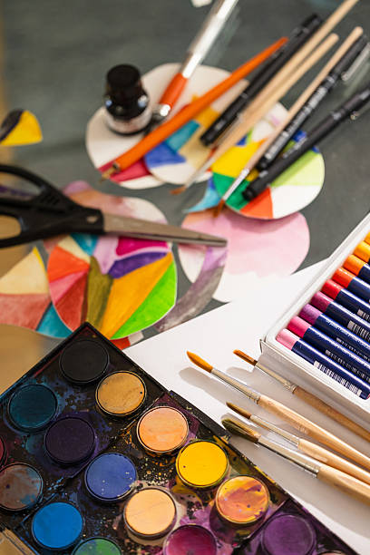 istock Creative Art Materials in Action – Close-Up 2210270285