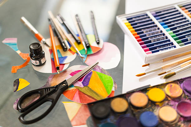 istock Creative Art Materials in Action – Close-Up 2210270342