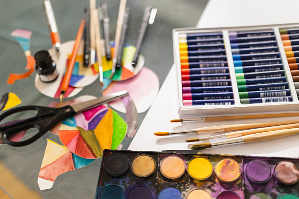 istock Creative Art Materials in Action – Close-Up 2210270681